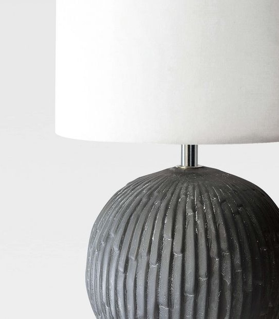 Mirabella Casa Clio Table Lamp Charcoal I004547