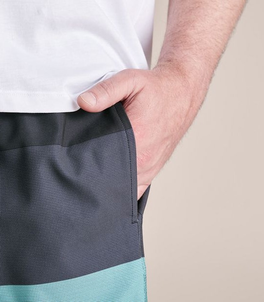 Man Plus Block Stripe Boardshorts 3 of 6