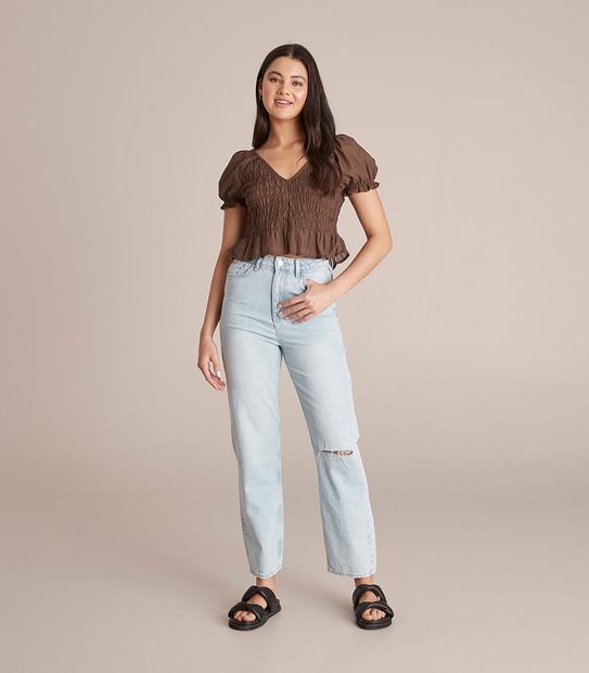 Lily Loves Shirred Bodice Blouse