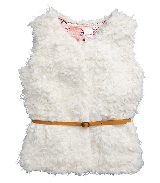Girls' Piping Hot Faux Fur Vest