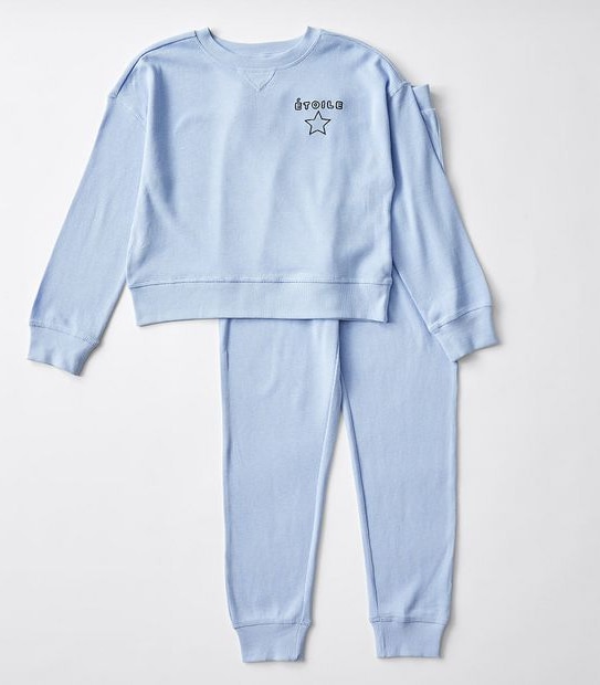 Organic Cotton Waffle E'toile Pyjama Set