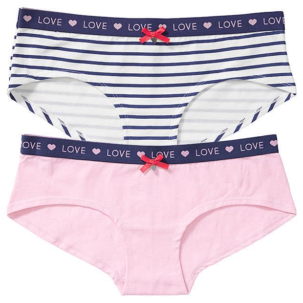 Lily Loves 2 Pack Midnight Boyleg Briefs Lily Loves 2 Pack Midnight Boyleg Briefs