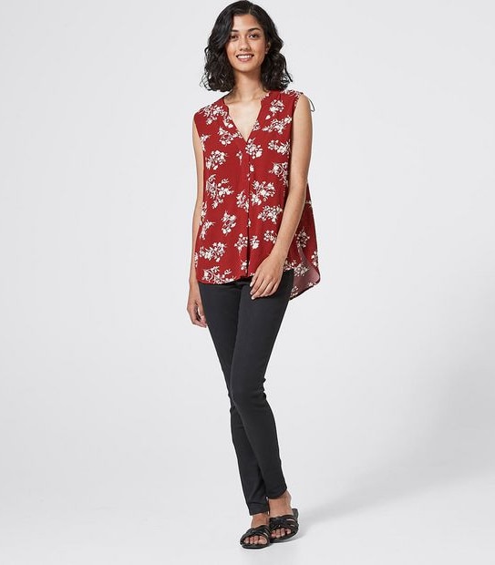 Sonia Sleeveless Notch Neck Blouse  2 of 4