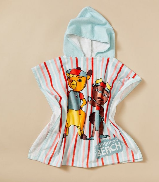 Kids Kangaroo Beach Licensed Hooded Beach Towel