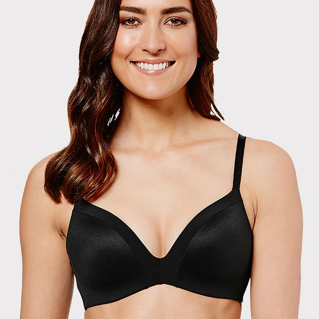 Soft Comfort Wirefree Bra, Style:CN4007GV - Black