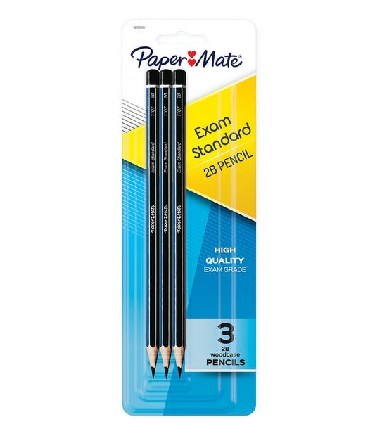 Paper Mate 3 Pack 2B Woodcase Pencils