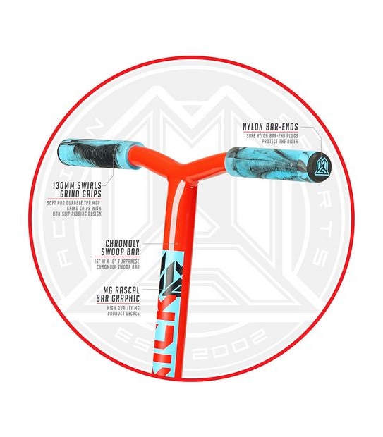 Madd Gear Kick Rascal Scooter - Red/Blue