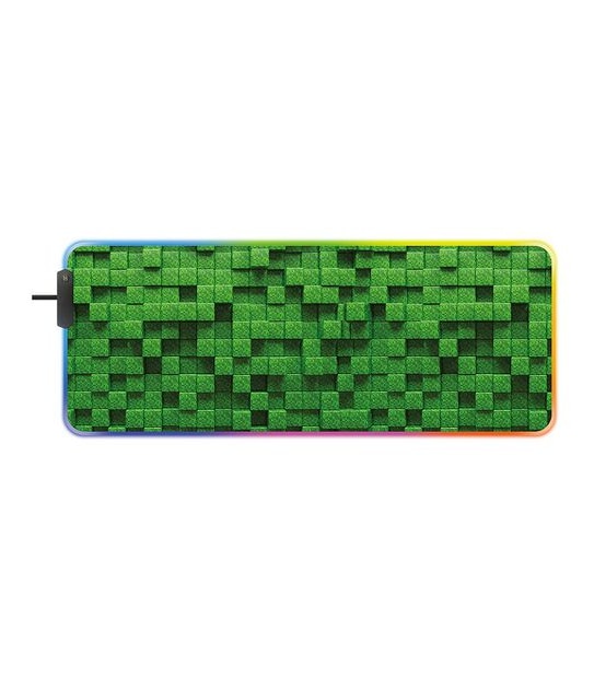 Powerwave RGB XL Gaming Mouse Pad Grass Block - Minecraft