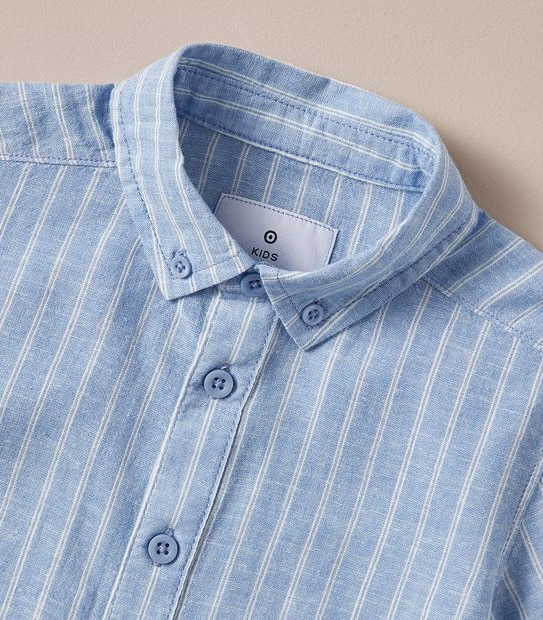 Linen Blend Striped Shirt