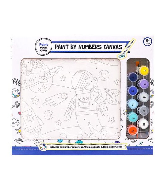 Space Keepsake Paint By Numbers Canvas