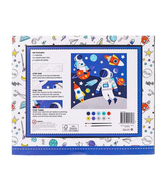 Space Keepsake Paint By Numbers Canvas