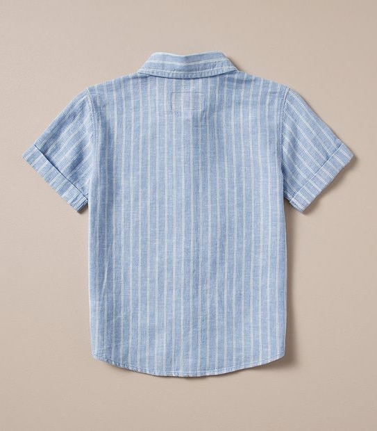 Linen Blend Striped Shirt