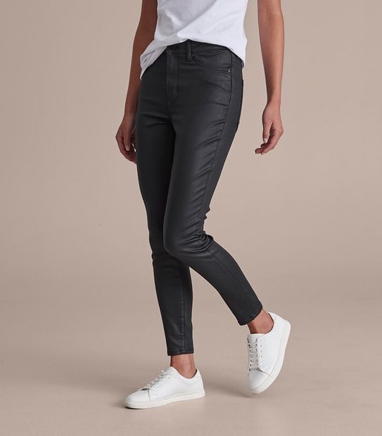 Sophie Coated Skinny High Rise Ankle Length Jeans