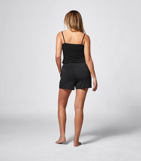 Bamboo Sleep Shorts - Black