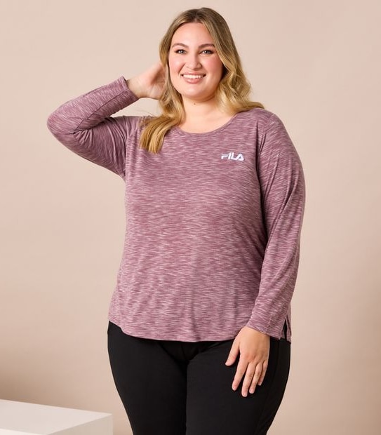 Fila Isa Plus Size Long Sleeve Flow T-Shirt