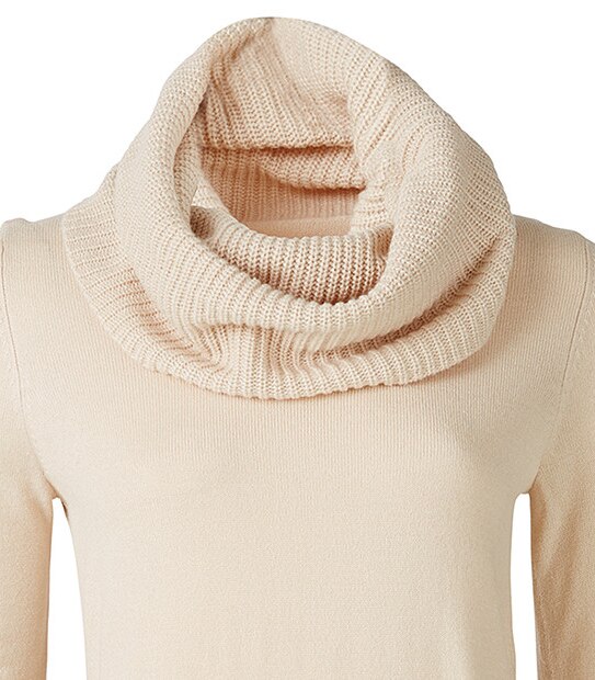 Cashmere Feel Cowl Neck Tunic