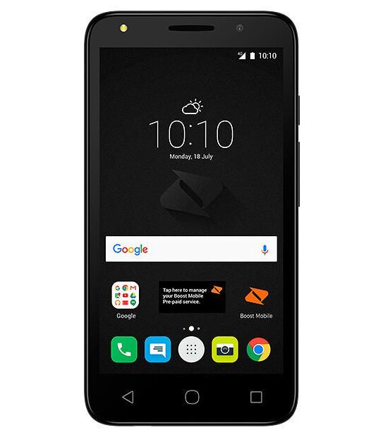 Boost Alcatel Dex 4G Prepaid Mobile Phone With Covers