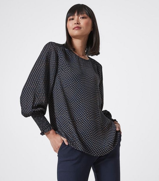 Preview Relaxed Smock Shoulder Shell Top 2 of 5