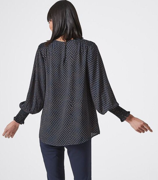 Preview Relaxed Smock Shoulder Shell Top 5 of 5