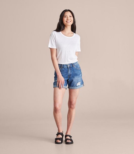 Denim Boyfriend Shorts