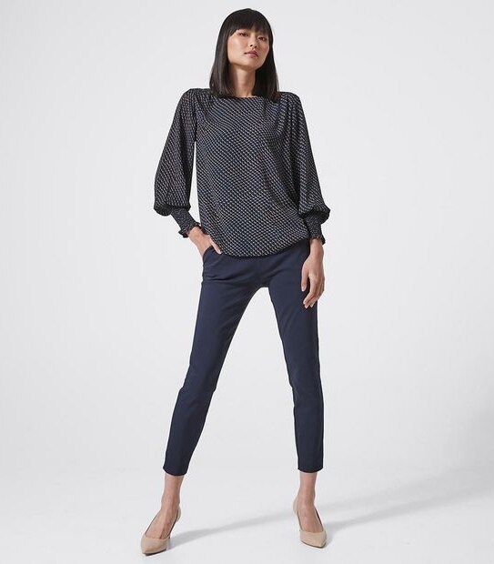 Preview Relaxed Smock Shoulder Shell Top