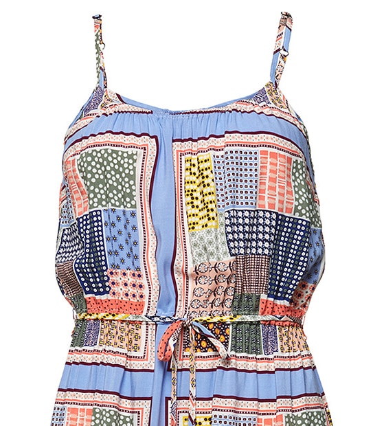 Elastic Waist Dress - Scarf Print 4 of 5