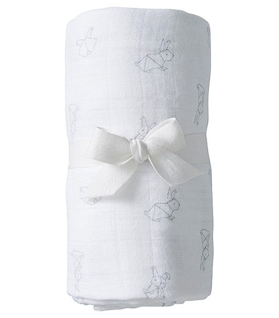 Origami Muslin Wrap - White