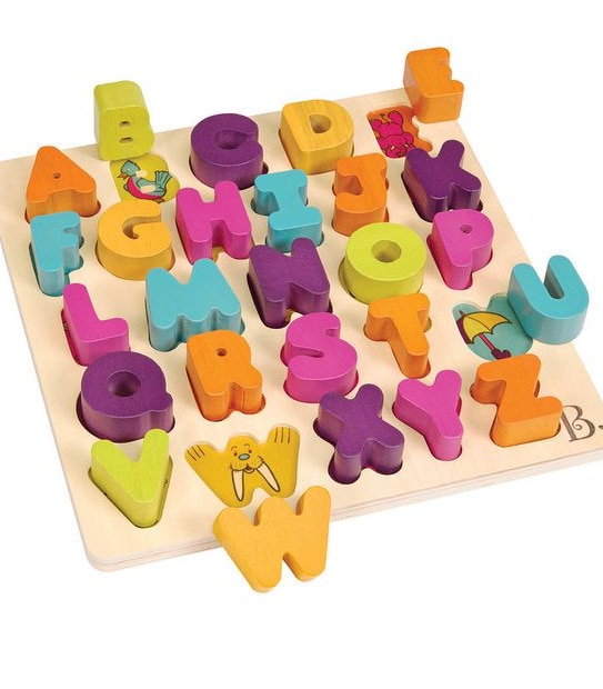 B. toys Alpha-B.-Tical Chunky Puzzle Plank