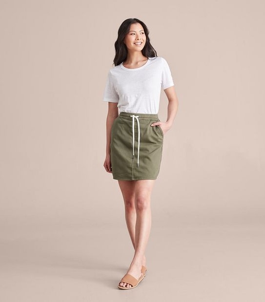 Wonder Denim Jogger Skirt