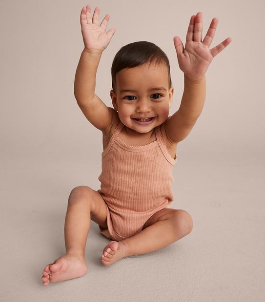 3 Pack Baby Organic Cotton Singlet Bodysuits