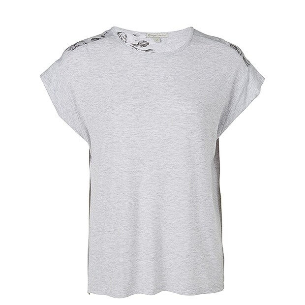 Floral Sleep Top - Grey Floral Sleep Top - Grey