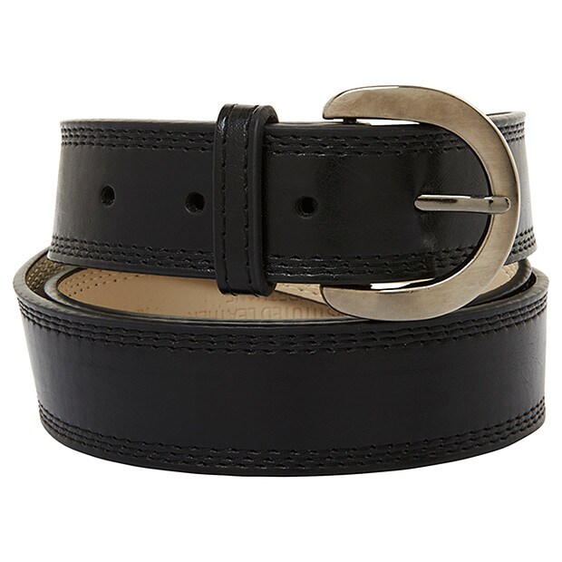 Curved Dress Belt - Black Curved Dress Belt - Black