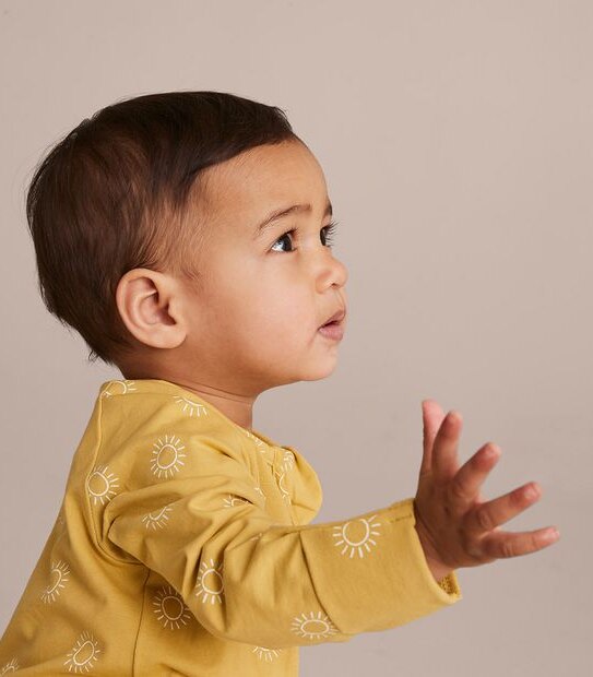 Baby Organic Cotton Print Coverall