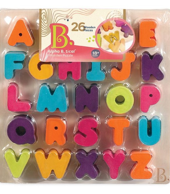 B. toys Alpha-B.-Tical Chunky Puzzle Plank