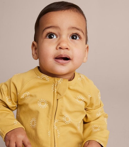 Baby Organic Cotton Print Coverall