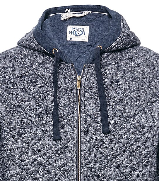 Piping Hot Blizzard Quilted Hoodie
