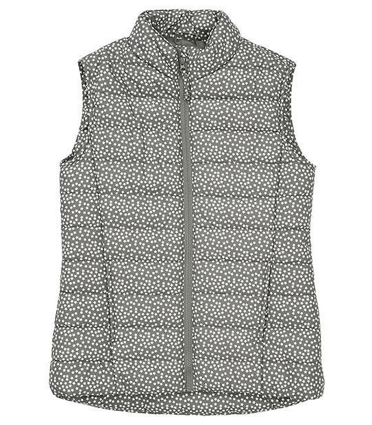 Star Print Puffer Vest