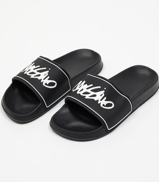 Mossimo Mens Noah Slides - Black