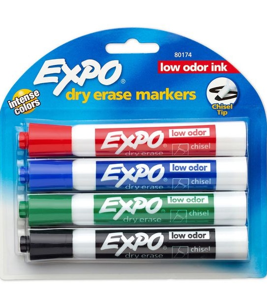 Whiteboard Market Bullet Markers- Assorted