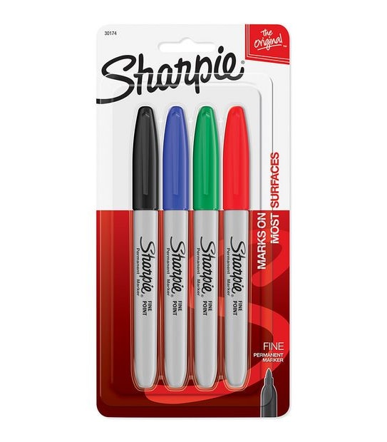 Sharpie Fine Point Variety Markers - 4 pack