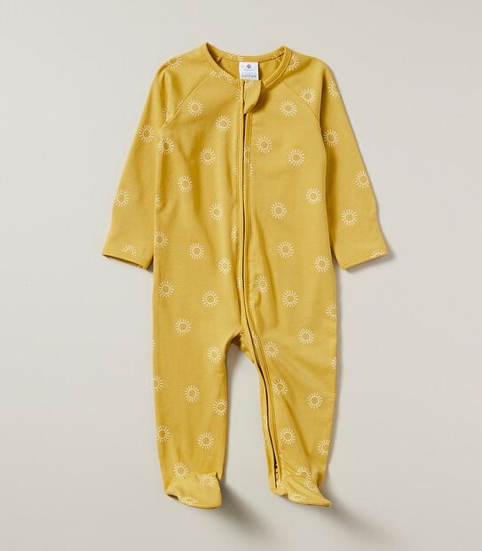 Baby Organic Cotton Print Coverall