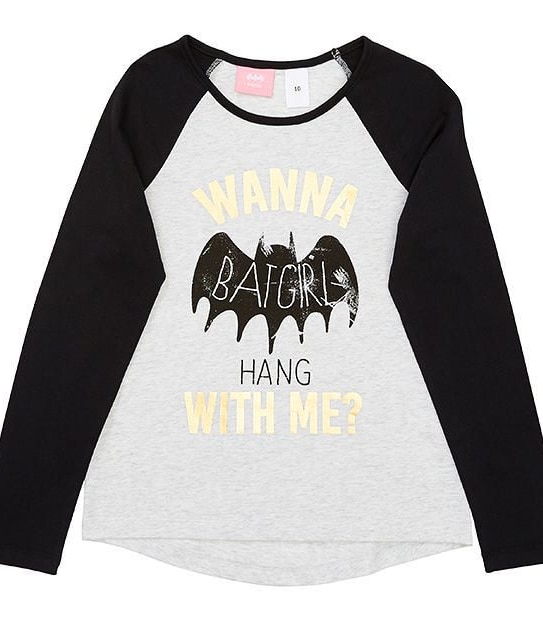 Batgirl Long Sleeve Raglan T-Shirt