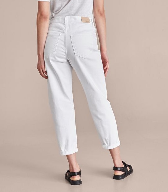 Harper High Rise Crop Length Barrel Leg Jeans