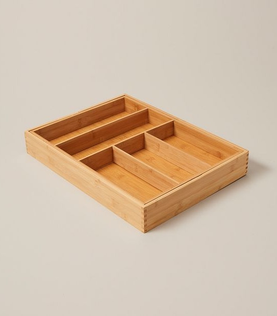 Extendable Bamboo Cutlery Tray