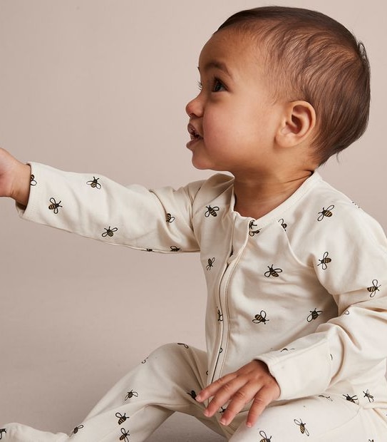 Baby Organic Cotton Print Coverall 5 of 6
