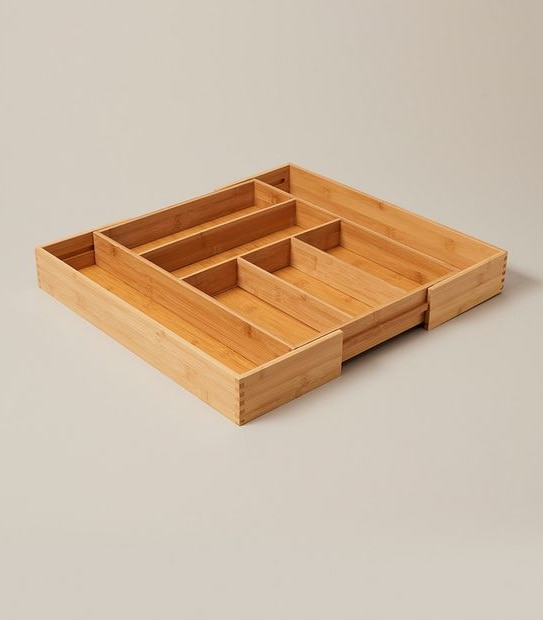 Extendable Bamboo Cutlery Tray
