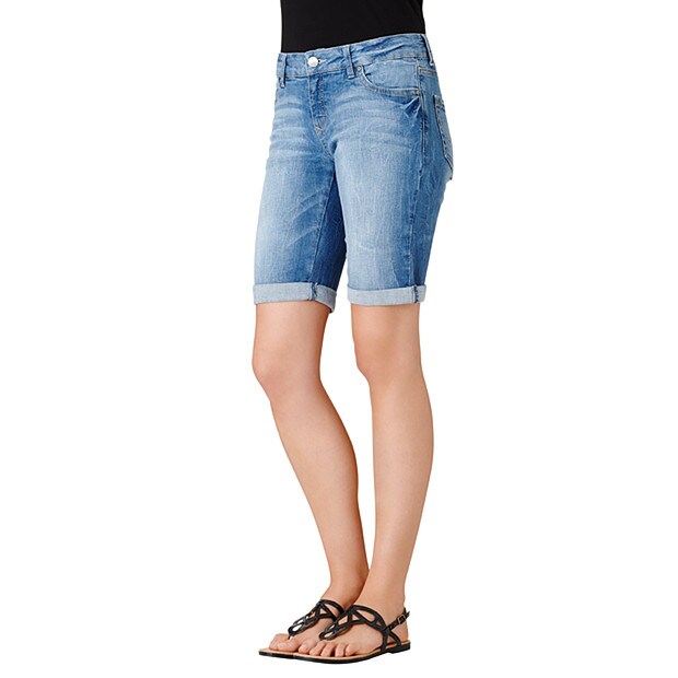 Denim shorts knee length