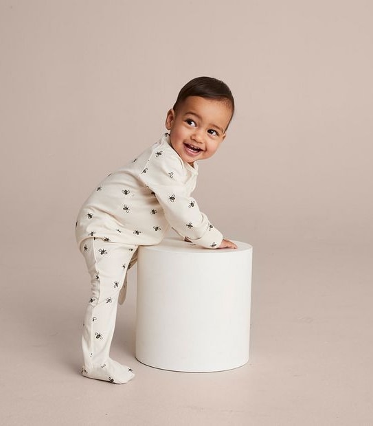 Baby Organic Cotton Print Coverall