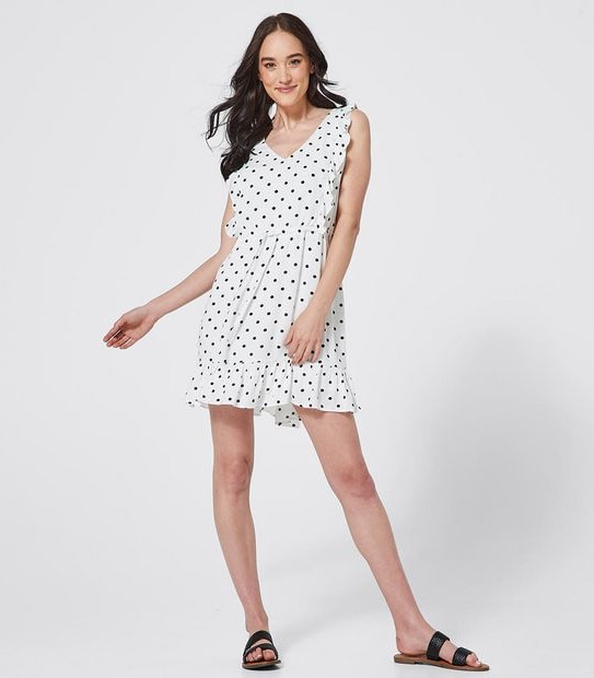 Lily Loves Sleeveless Ruffle Front Dress