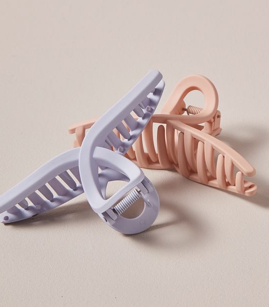 2 Pack Loop Claw Hair Clips